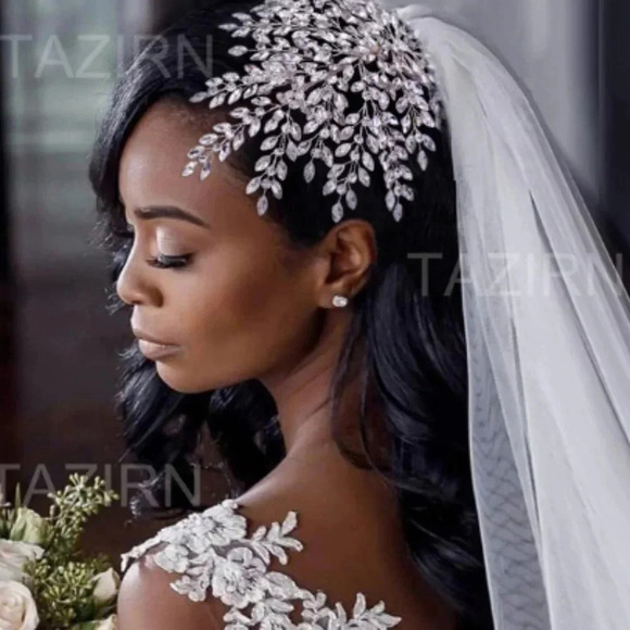 Jewelry - Unique 4pc. One-Of-A-Kind Bridal Headdress Ensemble